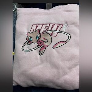 Unisex Mew Pokémon Pink HOODIE